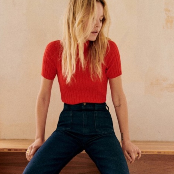 Sezane Edwin Jumper - Red - Picture 1 of 9